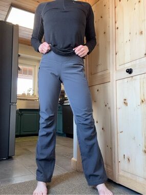 lululemon athletica Charcoal Gray Flare Leggings